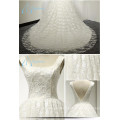 2017 Custom Made Real Photos Square Chapel Train Luxury Wedding Dress